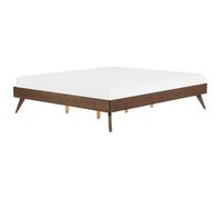 Bed without Headboard BERRIC 180 x 200 cm (EU Super King) Dark Ash Wood