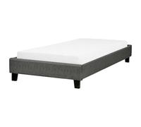 Bed without Headboard Fabric ROANNE 90 x 200 cm (EU Single) Grey