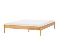 Bed without Headboard Pine Wood VEYRAC 180 x 200 cm (EU Super King) Light Brown