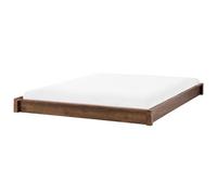 Bed without Headboard Wood ANTRAS 160 x 200 cm (EU King Size) Dark Brown