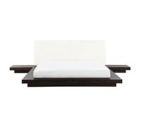 Bed ZEN 160 x 200 cm (EU King Size) Dark Ash Wood