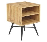 Bedside Table LUBOCK Light Brown