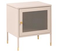 Bedside Table OSSETT Metal Beige
