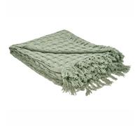Beliani Bedspread Bere Cotton 220 X 240 Cm Green