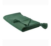 Beliani Bedspread Lindula Cotton 200 X 220 Cm Green