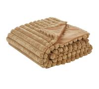 Bedspread RAKYA Faux Fur 150 x 200 cm Light Brown