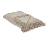 Beliani Bedspread Yerbent Cotton 150 X 200 Cm Taupe