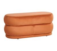 Beliani Bench ELLENDALE Velvet Orange, Orange