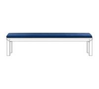 Beliani Bench Seat Pad Cushion Monsano 168 X 35 Cm Blue