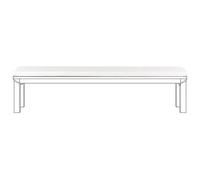 Beliani Bench Seat Pad Cushion Monsano 168 X 35 Cm Off-White