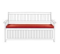 Beliani Bench Seat Pad Cushion Sovana Dark Red