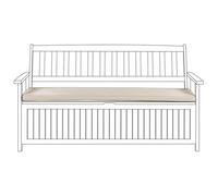 Beliani Bench Seat Pad Cushion Sovana Taupe