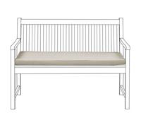 Beliani Bench Seat Pad Cushion Vivara 112 X 54 Cm Beige