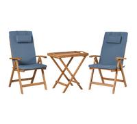 Bistro Set JAVA PREMIUIM Acacia Wood Blue