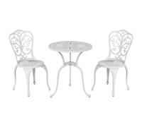 Bistro Set TRIORA/DASCIO Metal Off-White