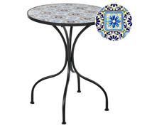 Beliani Bistro Table Aggius 60 Cm 60 Cm Metal Black