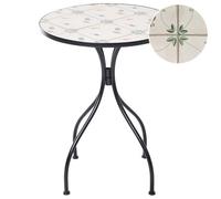 Beliani Bistro Table Carona 60 Cm 60 Cm Metal Black