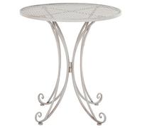 Beliani Bistro Table Cilento 71/71cm Metal Grey, Grey