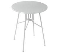 Beliani Bistro Table Taltal 64 Cm 64 Cm Metal Grey, Grey