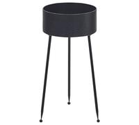 Beliani Black Iron Tripod Plant Stand 29 X 26 X 50 Cm - Indoor Outdoor Pot Stand