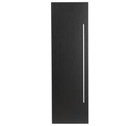 Beliani Black Mdf Bathroom Wall Cabinet 132X40X35Cm With 4 Shelves And Reversible Door