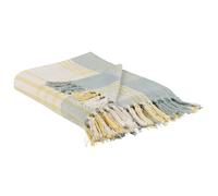 Beliani Blanket Betali Cotton 125 X 150 Cm Yellow