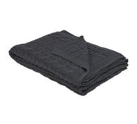 Blanket FETHIYE Cotton 140 x 170 cm Dark Grey