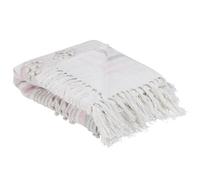Beliani Blanket Kaman Fabric 125 X 150 Cm Pink