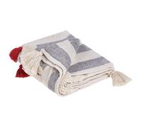 Beliani Blanket Namtar Cotton 125 X 150 Cm White