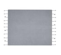 Blanket NAZILLI Cotton 125 x 150 cm Light Grey