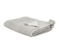 Beliani Blanket Saitler 150 X 200 Cm Light Grey