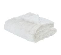 Beliani Blanket Salka Faux Fur 200 X 220 Cm White