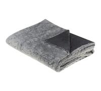 Beliani Blanket Saraswati 150 X 200 Cm Light Grey