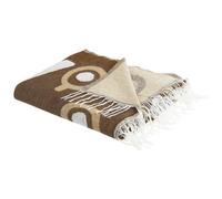 Beliani Blanket Siddha Fabric 130 X 170 Cm Brown