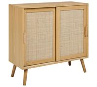 Beliani Boho Cabinet Hodgen Light Brown