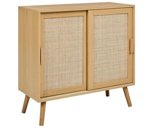 Beliani Boho Cabinet Hodgen Light Brown