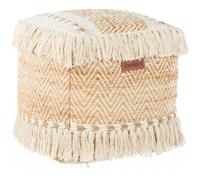 Beliani Boho Pouffe Alupola Jute Beige