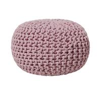 Beliani Boho Pouffe Conrad Cotton Pink