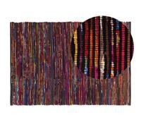 Beliani Boho Rug Bartin Black 140 X 200 Cm