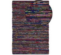 Beliani Boho Rug Bartin Black 160 X 230 Cm