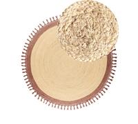 Beliani Boho Rug Marts Brown 200 Cm Jute