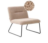Beliani Boucle Armchair Beige Cotulla