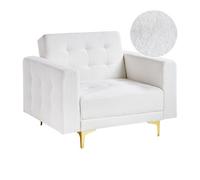 Beliani Boucle Armchair White Aberdeen