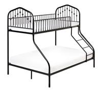 Bunk Bed Metal CHAMONIX 90/140 x 200 cm Black