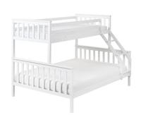 Bunk Bed Pine Wood BIERNE 90/140 x 200 cm White