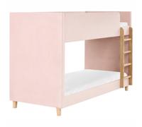 Bunk Bed Velvet CHOCQUES 90 x 200 cm (EU Single) Pastel Pink