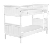 Beliani Bunk Bed Wood Albon 90 X 200 Cm (Eu Single) White