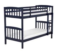 Bunk Bed Pine Wood REVIN 90 x 200 cm (EU Single) Navy Blue