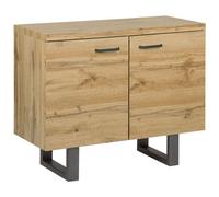 Beliani Cabinet TIMBER Light Brown, Brown