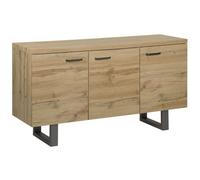 Beliani Cabinet TIMBER Light Brown, Brown
